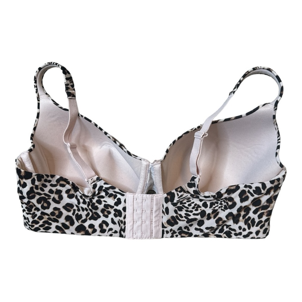 LANE BRYANT CACIQUE TRUE EMBRACE SMOOTH DEMI BRA LEOPARD PRINT 42DDD - Picture 8 of 11